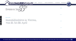 Desktop Screenshot of dasmassivhaus.de