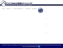 Tablet Screenshot of dasmassivhaus.de